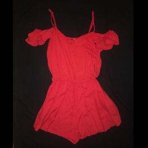Divided H&M Orange Romper